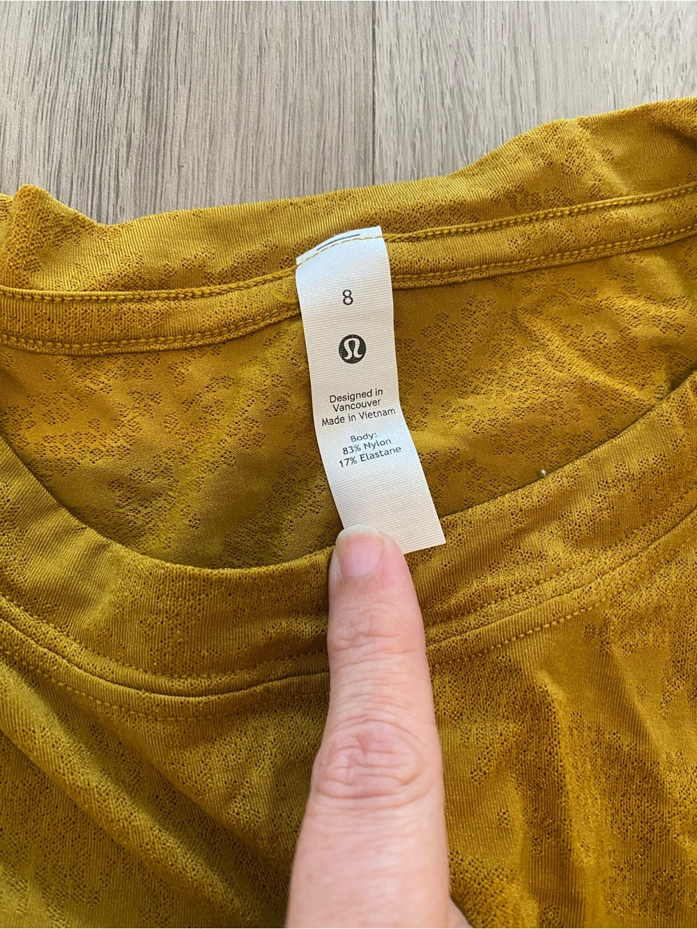 lululemon athletica Mustard Yellow Tank Top